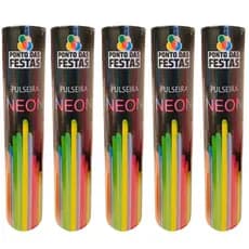 Combo  500 Unidades Pulseira Neon Adereços Balada Festa Led