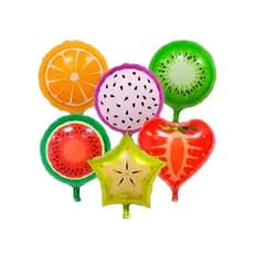 Balão Fruta Metalizado 16 Temático Festa Decoração Tropical