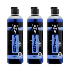 KIT COM 3 LAVA AUTOS LIMPA PNEU PRETINHO V8 500ML