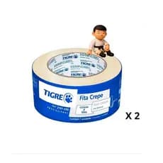 KIT COM 2 TIGRE FITA CREPE LARGA 48X50
