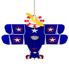 Lustre Pendente Avião Nave Infantil Quarto Menino