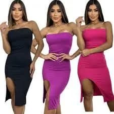 VESTIDO de luxo tomara que caia Ousadia
