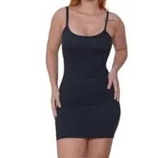 VESTIDO malha canelado  mini feminino modinha curto com alcihna