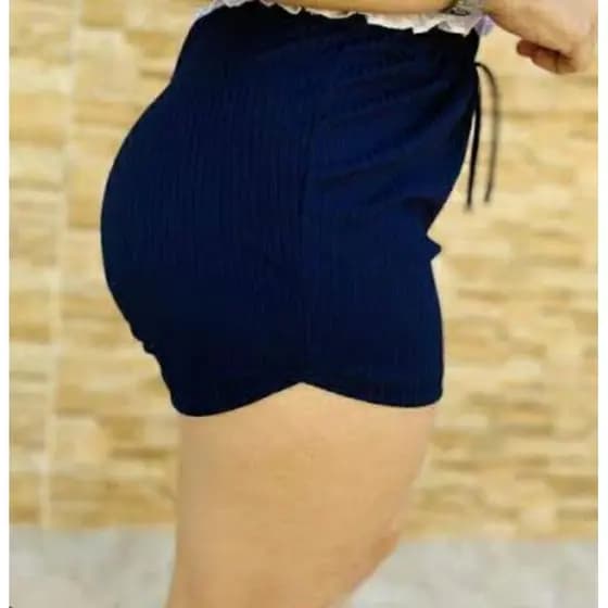 short canelado (feminino) pluz sizer. p m g gg g1 g2 g3