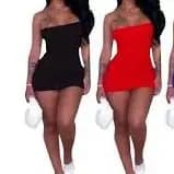 KIT 2 VESTIDO MIDI curto canelado OUSADIA FEMININO s45//