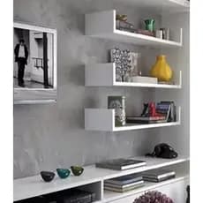 4 Prateleiras Nicho U Mdf Branco Decoração Livros Sala Cozinha Quarto