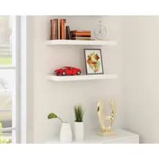 2 Prateleiras Reta  20 cm   P/ Decoração , Parede , Cozinha, Sala e Quarto