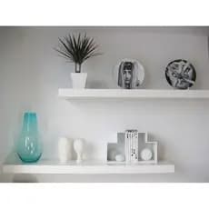 2 Prateleiras Reta  40 cm   P/ Decoração , Parede , Cozinha, Sala e Quarto