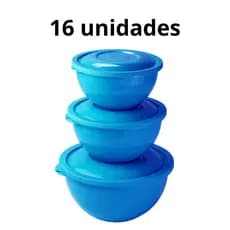 Kit 16 potes retangulares, conjunto com16 potes plásticos, kit cozinha econômico 16 peças Potinho De Plástico Unidades Com Tampa Reforçado