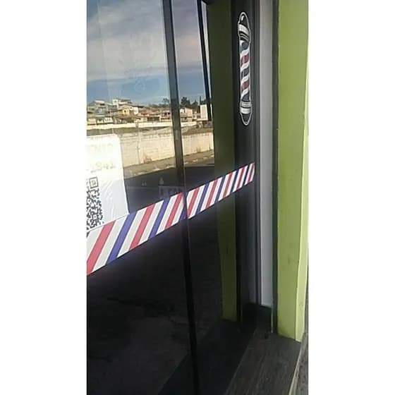 Faixa Adesiva Decorativa Para Barbearia Barbershop Kit com 2 Faixas