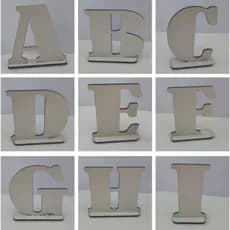 Letras de Mesa em MDF 10cm de Altura 1 Letra