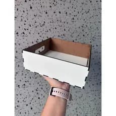 Kit com 5 Bandejas Brancas MDF 3mm