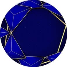 Painel Redondo Tecido Sublimado Forma Geométrica C/elástico 150x150cm