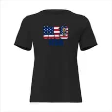 Camisa Feminina Baby Look USA We Are 2026