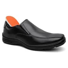 Sapato Masculino Ortopédico Social Solado Macio Palmilha Gel Modelo 2024 Moderno Elástico Ajustável Envio Imediato