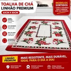 Toalha de Chá de Linhão SORTIDOS 65cm X 85cm Microondas,Chá, Fogão E Mesa