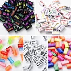 Palavras Positivas Motivacionais Miçangas Palavras Frases Entremeio Pulseira Infantil Adulto