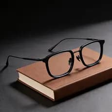 Moda Versátil Óculos Quadro Masculino Feminino Metal TR90 Quadrado Luz Azul Bloqueando De Computador Óptico