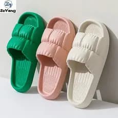 [ZY] Chinelos de Estilo Casal de Estoque Pronto Chinelos de Estilo Casal Sentimento de Merda Sapatos de Banho Domésticos