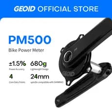 GEOID PM500 Medidor De Potência De Bicicleta 4 Parafusos 110BCD 24mm Eixo Pedaleira De Carbono Para Shimano Sram
