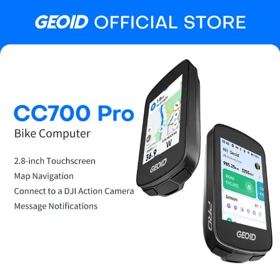 GEOID CC700 Pro Computador De Bicicleta GPS 2.8 Polegada Touchscreen Velocímetro Mapa Navegação Odômetro