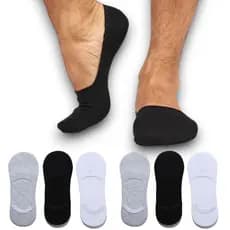 Kit 12 Pares de Meia Sapatilha Soquete Invisível Com Silicone Masculino E Feminino