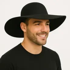 Chapéu Caminhoneiro Cata Ovo  Natanzinho Feltro Tradicional Country Pedreiro