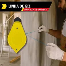 Giz De Linha 15M Gesseiro Pedreiro Marcações de Uso Geral