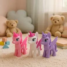 Brinquedo Unicornio Monta e Desmonta Colorido e Encantador