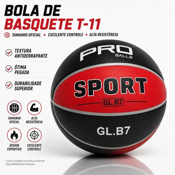 Bola de Basquete Tamanho Oficial Basketball - T-11