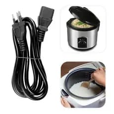 Cabo De Força Panela De Arroz Elétrica 3l Fio Energia Tomada Preto