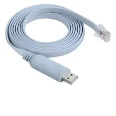 Cabo Console USB RJ45 1.8m Azul Compatível com Roteadores e Switches