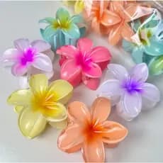 PRESILHAS PIRANHA FLOR PARA CABELO PRENDEDOR ESTILO FLOR MODA GRANDE TAMANHO 8 CM