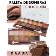 Paleta de sombras maquiagem Mia Make Choco Mix 12g MAKE MARROM ALTA PIGMENTAÇÃO
