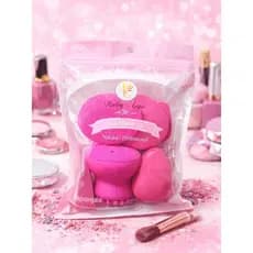 KIT ESPONJAS PARA MAQUIAGEM RUBY ANJO ESPONJA BASE ESPONJA DE LIMPEZA FACIAL CORRETIVO C/ 06 UND