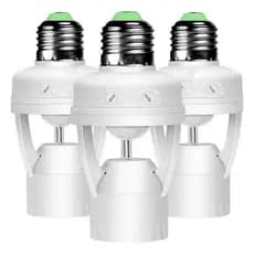 KIT 1/2/3/4 Sensor De Presença Com Fotocélula Para Lâmpada Soquete
