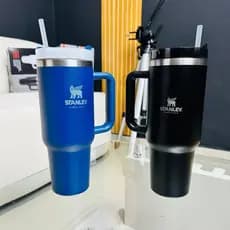"Caneca Térmica 1,2L com Alça e Canudo, Inox Grande - Modelo Cruzeiro Neymar, 10h Gelado"