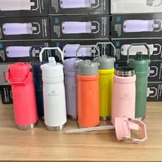 Garrafa Térmica 650ml Flip– Hidratação com Estilo e Praticidade Academia Trabalho Escola Presente 00