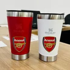 Copo Térmico de Timees Europeuss (ARSENAL)- 16h de Duração + Tampa e Abridor