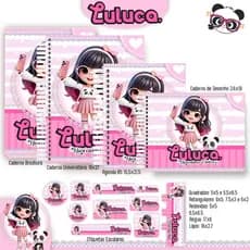 Kit Escolar Personalizado LULUCA 2 com nome - escolher o kit