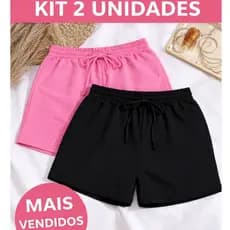 Kit com 2 Shorts Duna Basico Varias Cores