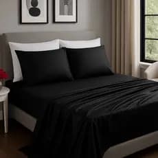 Jogo De Lençol Cetim Casal Queen King 4 Peças Toque Macio Elegante Conforto Luxo Enxoval Cama Completo