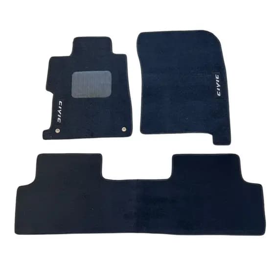 Jogo Tapete Carro Carpete Premium Para Honda Civic 2006 2007 2008 2009 2010 2011 2012 2013 2014 2015 2016 Bordado