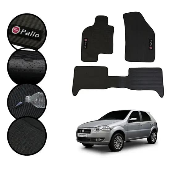 JOGO TAPETE BORRACHA PARA FIAT PALIO