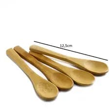 Conjunto 6 Mini Colher de Bambu 12,5cm