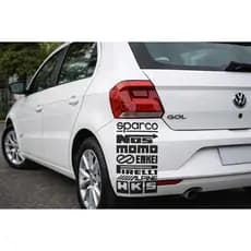 Kit Adesivo Carro Tuning Marcas Carro Esportivo Preto