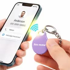 Chaveiro NFC Personalizado | Encoste e Compartilhe Contato, Link ou WhatsApp