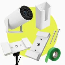 Kit Suporte para Projetor HY300 – Instalação segura, prática e versátil