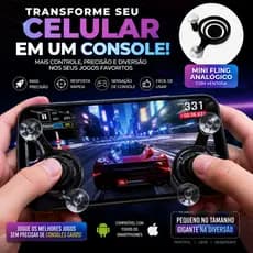 Joystick Gamer para Celular Mini Fling | Transforme seu Celular em Console