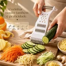 Fatiador Multifuncional 5 em 1 para Cortes Perfeitos QUEIJO/LEGUMES/BATATAS/FATIADOR/RALADOR